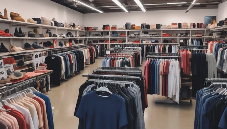 A modern exhibition space features a large cylindrical digital display showing a cityscape with skyscrapers. Surrounding this are several booths with people interacting, some looking at screens and technology displays. The space is well-lit with a sleek, contemporary design using blue and white colors.