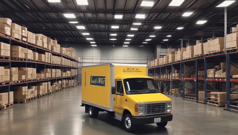 An outdoor event setup with rows of white and black chairs arranged in front of a stage. A large sign on the stage reads 'Festival of creative industries' with a date '09.09'. The venue is surrounded by modern architecture with large windows and a brick building visible in the background. Plants and trees add a natural touch to the urban setting.