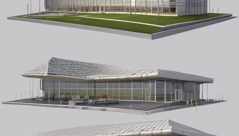 A sports team is practicing or playing on a grassy field in front of a large stone wall with banners displaying men's soccer achievements. People are wearing sports attire, and some are engaged in conversation or coaching.