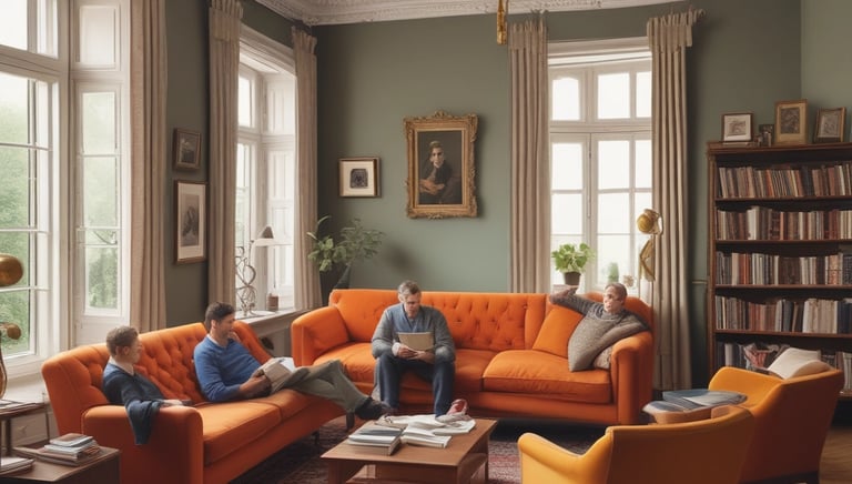 Bright living room with modern inventory