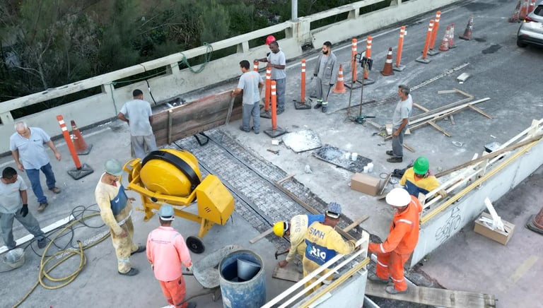 juntas de dilatação na ponte do joá