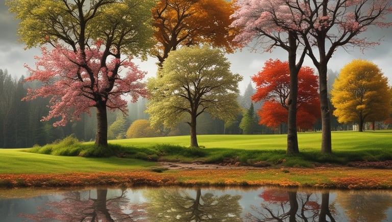 A collection of herbal remedies and essential oils arranged on a wooden table with autumn leaves.