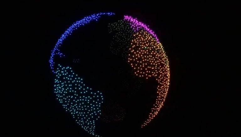 Entreprise spectacle drone