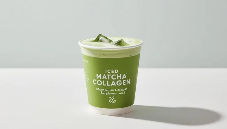 Matcha Latte Frappé Collagène Magnesium