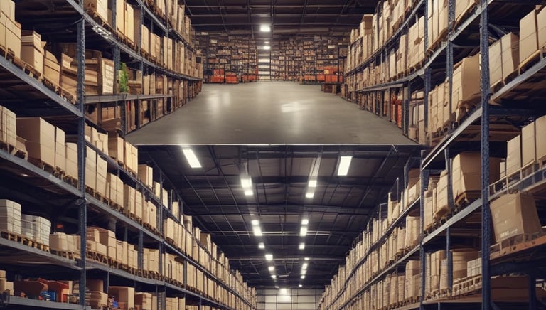 Delivery truck loaded with bedding products ready for shipment.