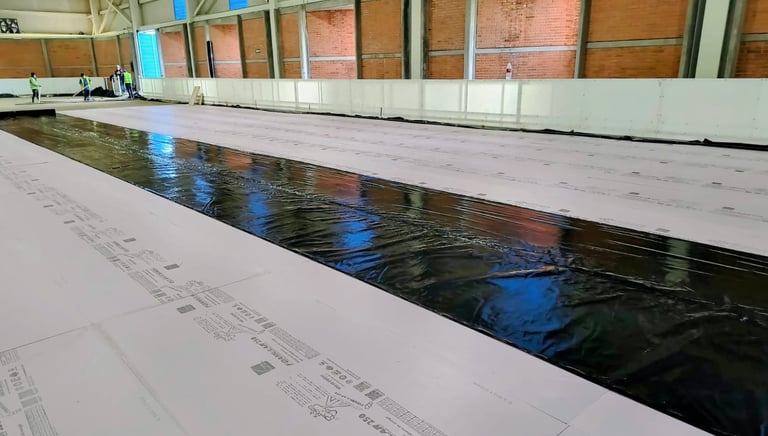 Fabricación de pistas de hielo