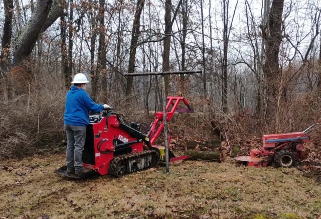 Land clearing crew working in Southern Ohio