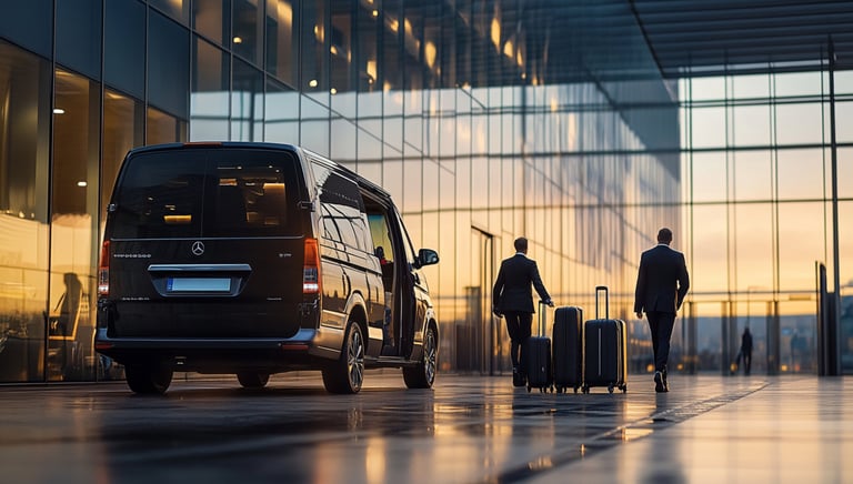 Faro airport transfer vehicle