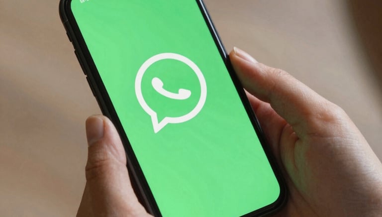 A smartphone screen showing a WhatsApp chat with a legal advisor from Estudio Jurídico RDC.