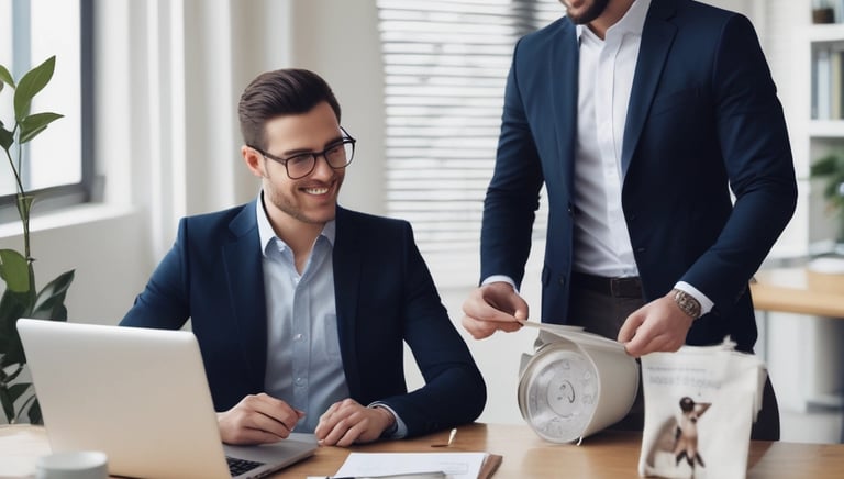 Close-up of hands calculating loan payments with a calculator and documents.