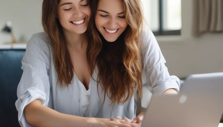 A smiling person receiving a loan approval notification on their smartphone.