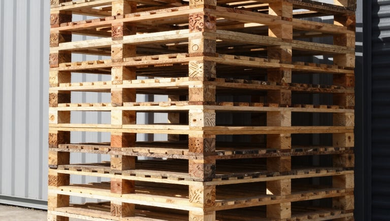 A CycleLift team member loading pallets into a truck on a busy loading dock.