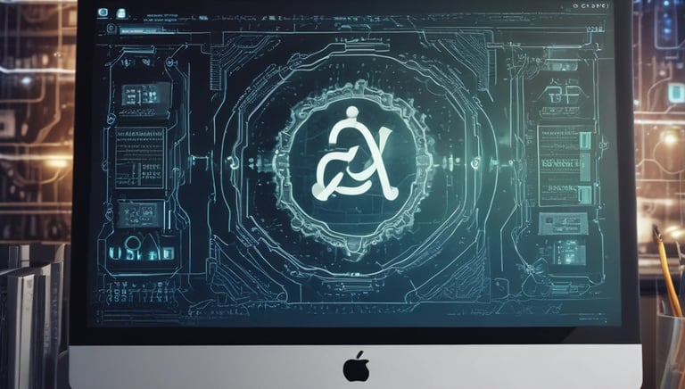 A focused creator filming a tech review in a minimalist studio setting.