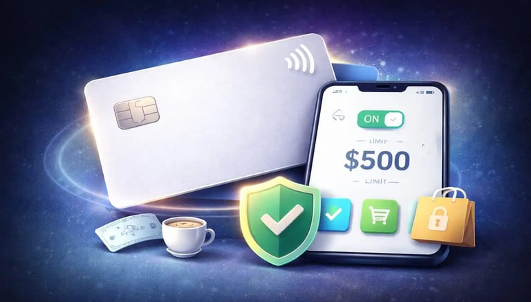 personal payment card with customizable spending limits purchase approval and secure transaction monitoring