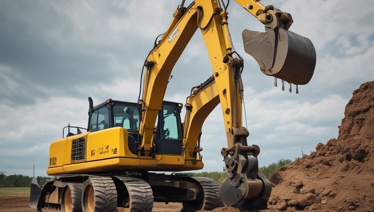Inspector examining machinery at a finance company’s collateral site during a field visit.