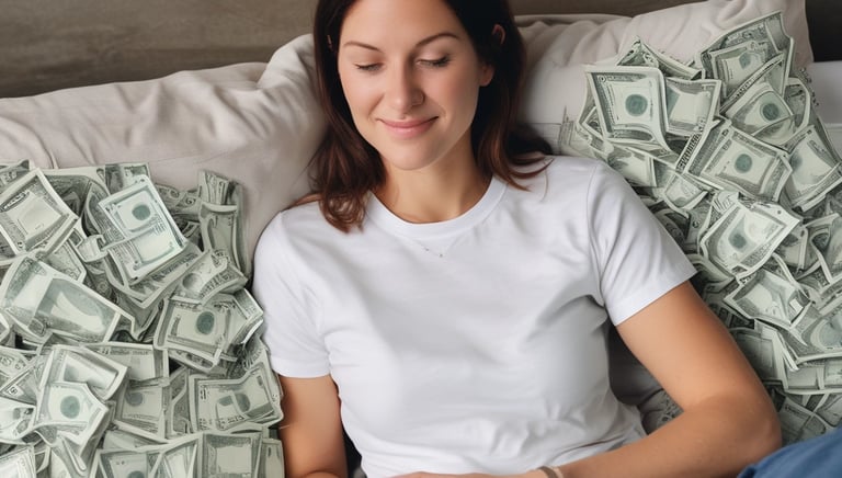 A person writing a budget plan on paper with a calculator and coffee nearby.
