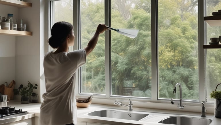 a person standing in front of a mirror posing for the camera