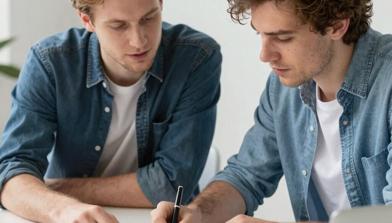 Engineer consulting with industrial hotmelt equipment in a modern factory setting.