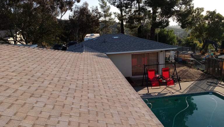 new shingle roof in Alpine CA