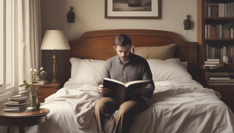 Focused person working at a desk with light waves symbolizing concentration frequency.