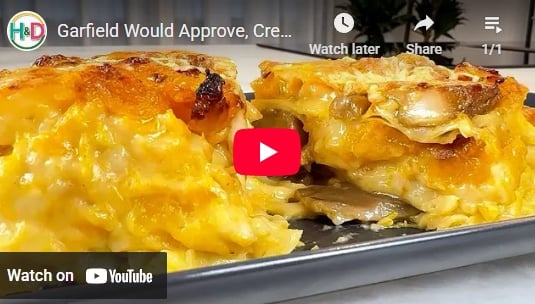 Creamy pumpkin lasagna