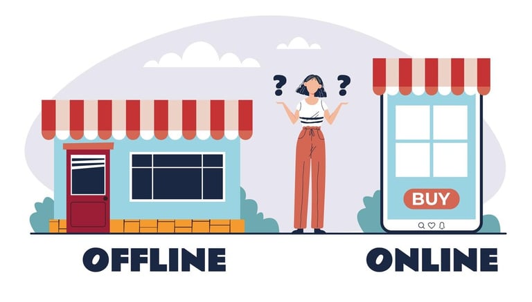 online offline purchase