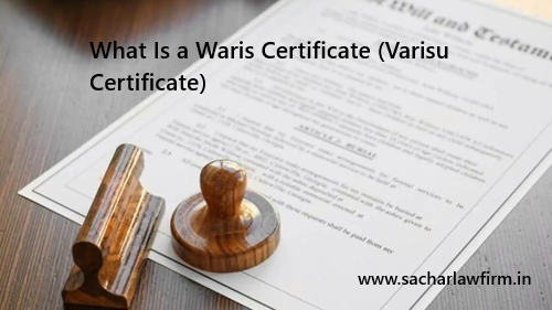 What is a waris certificate - varisu