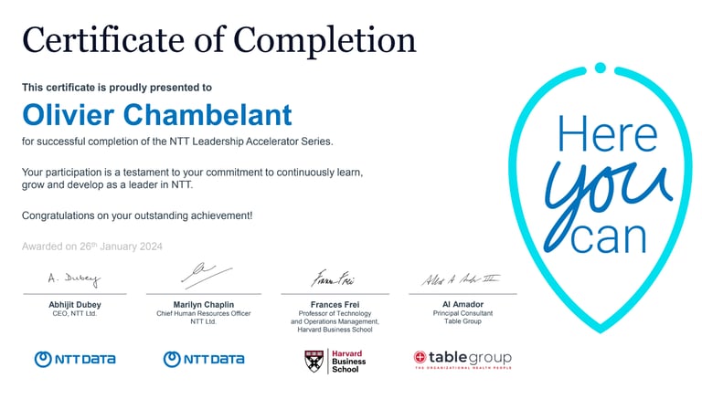 Olivier Chambelant Leadership Accelerator