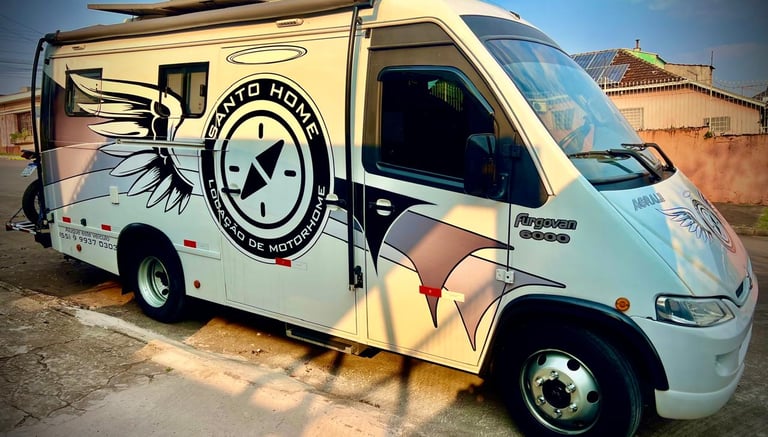 Um motorhome para alugar e se divertir, sem destino certo.