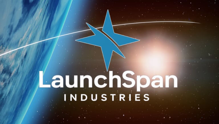 Course slide with the LaunchSpan Industries logo set on a background of outer space.