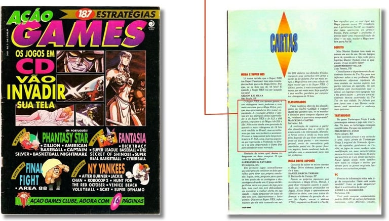 Revista Ação Games edição 007 de Novembro de 1991 