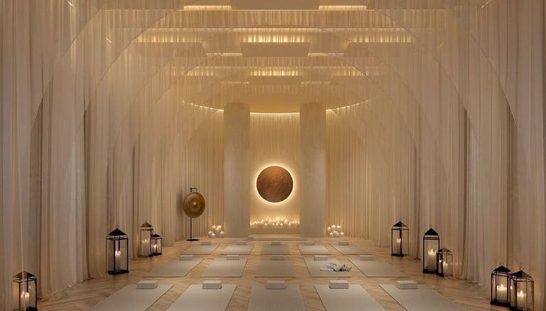 luxury spa yoga studio design
