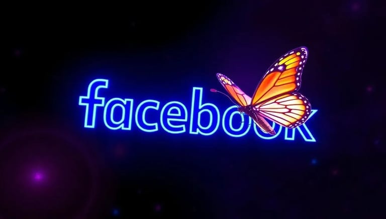 a butterfly on facebook