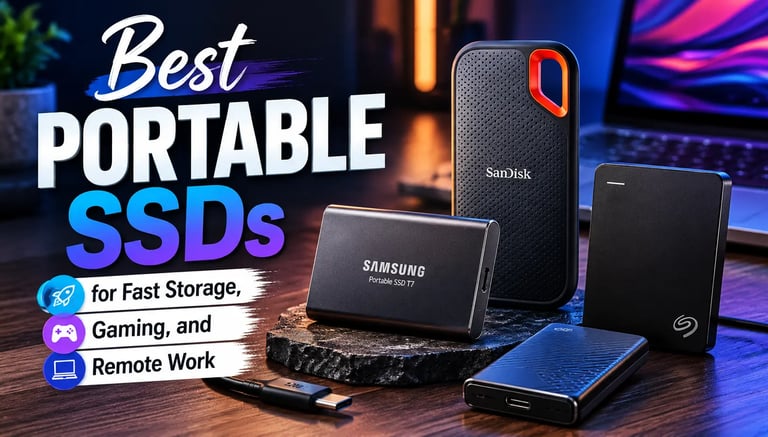 Best Portable SSDs for Fast Storage, Gaming, and Remote Work