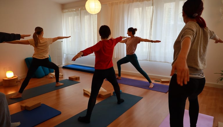 Lezione di yoga al Centro Armonia di Bellinzona