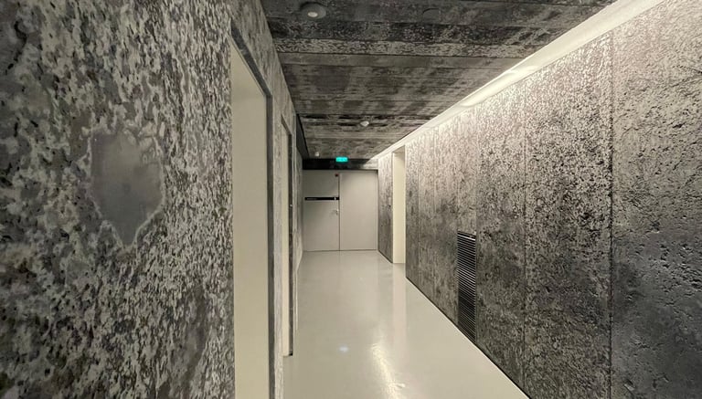 panneau de béton et sel