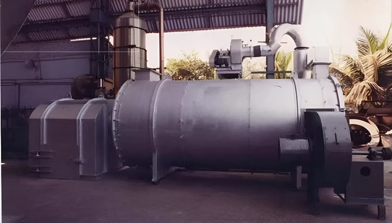 hot air generator for calcining
