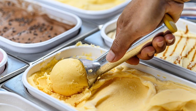 Des glaves et sorbets guyanais fabriqués à partir de fruits locaux.
