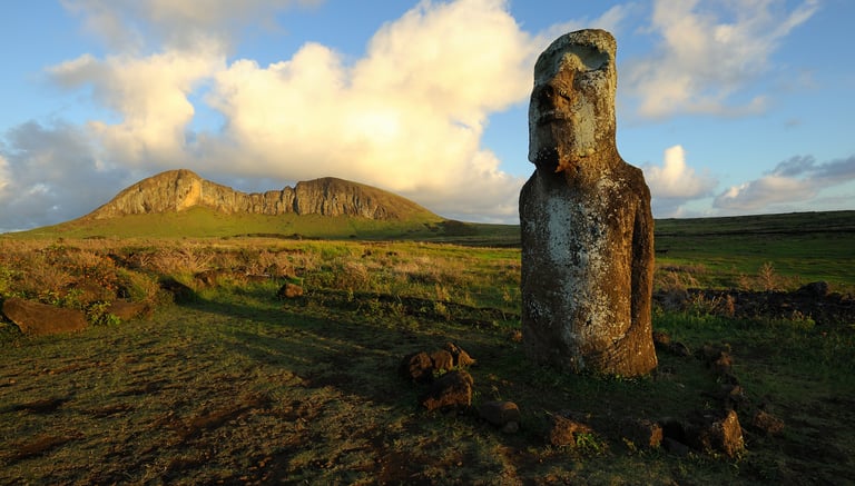 Moaï sur l'île de Pâques, Chili