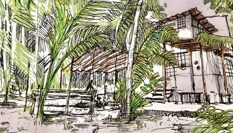 A Casa do Vigia, Refúgio do Sagrado Eventos e hospedagem em Morere, Ilha de Boipeba. Bangalô em aluguel de temporada. 