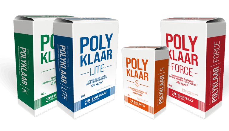 POLYKLAAR-mortels