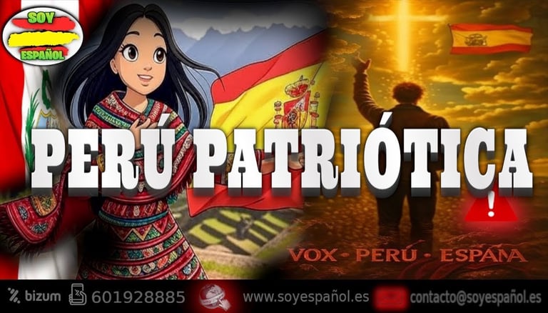 ¡HIMNO ÉPICO a Dios, Perú y España! | Patriotas Unidos con VOX 🇵🇪🇪🇸  ¡Enciende la Llama del Orgu