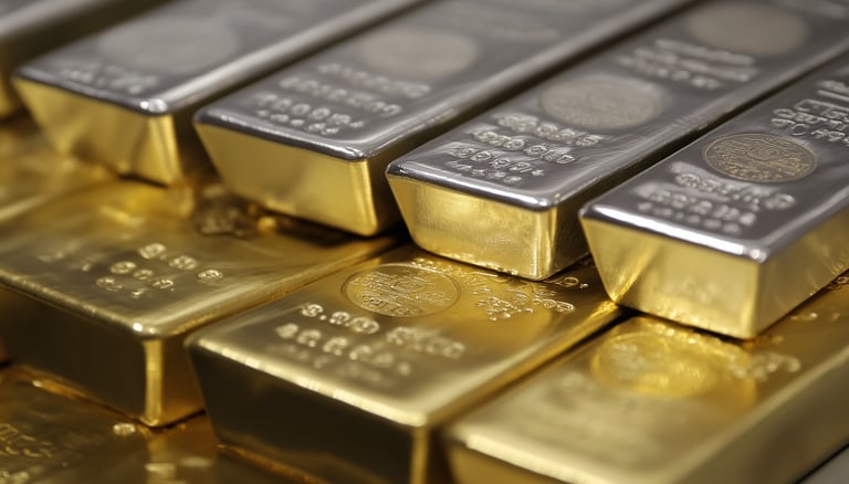gold and silver bullion bars