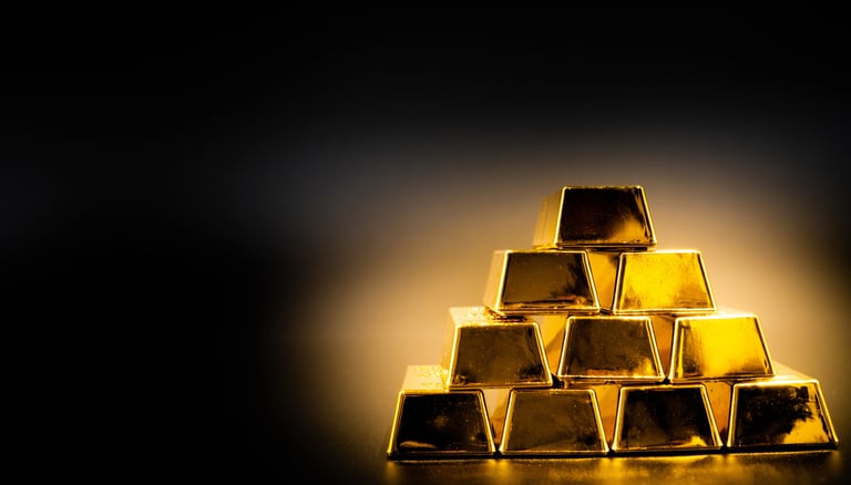 gold bullion bars as safe haven asset