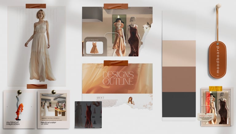 a collection of fashion and accessories for a woman's wardrobe