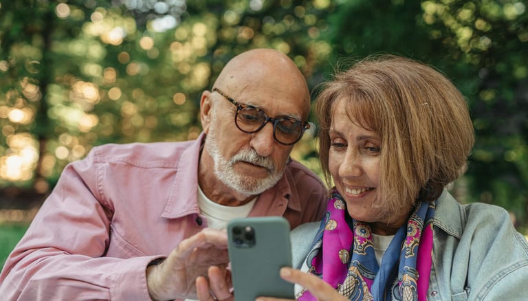 elderly couple interested in a gold ira for their retirement portfolio