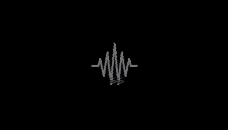 Audio waveform visual used for music branding and artist rollout campaigns