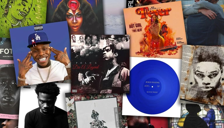Hip hop and rap album artwork used for playlist promotion campaigns