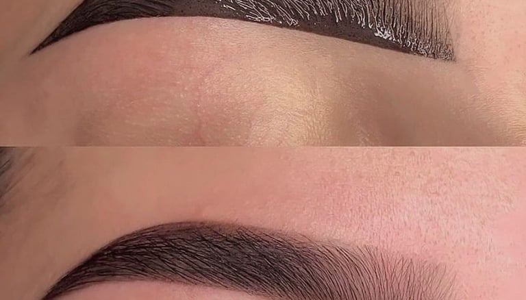 teinture des sourcils a bruxelles chez Medi Kiss Dermaclinic
