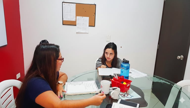 Spanish immersion school in El Socorro Colombia private lessons